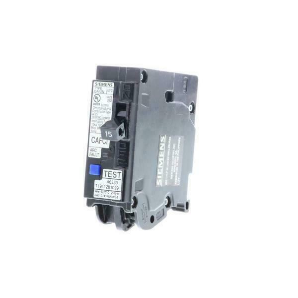 Siemens QA115AFCN 15A 1-Pole Neutral Circuit Breaker Arc Fault 15 Amp QAF2N NEW