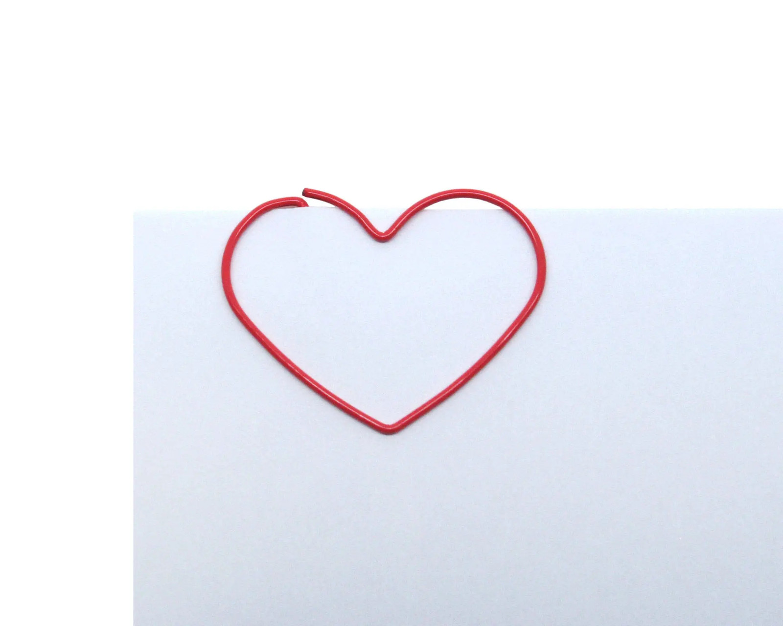 100 Count Red Heart Shaped Paper Clips Love Heart Valentine Gifts Cute