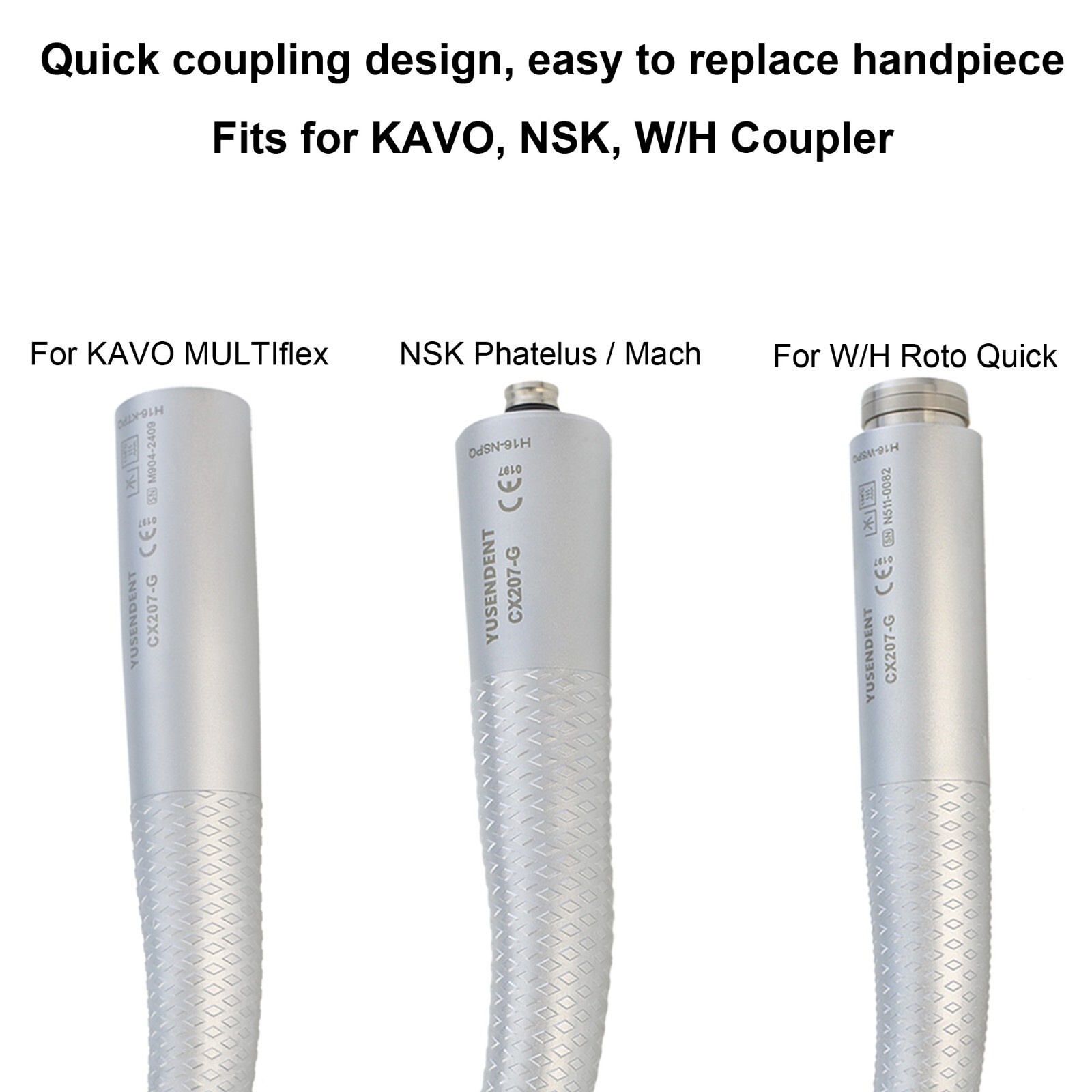 COXO Dental Fiber Optic High Speed Handpiece For KaVo MULTIflex NSK W/H Coupler
