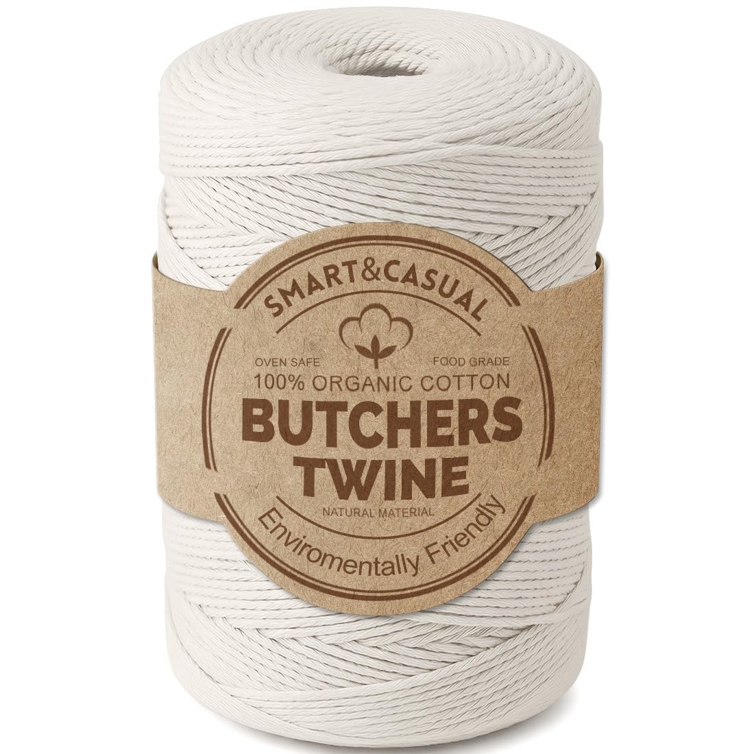 SMART&CASUAL 700 Feet 100% Cotton Butcher 700 (213M), Natural White