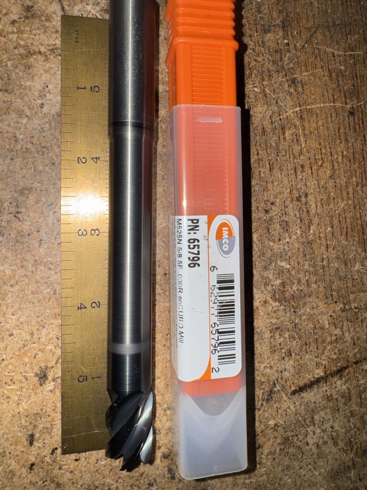 5/8”x 5/8”x 3/4”x 6” 5FL CARB/COAT AlCrNX FINISH END MILL IMCO BRAND NEW