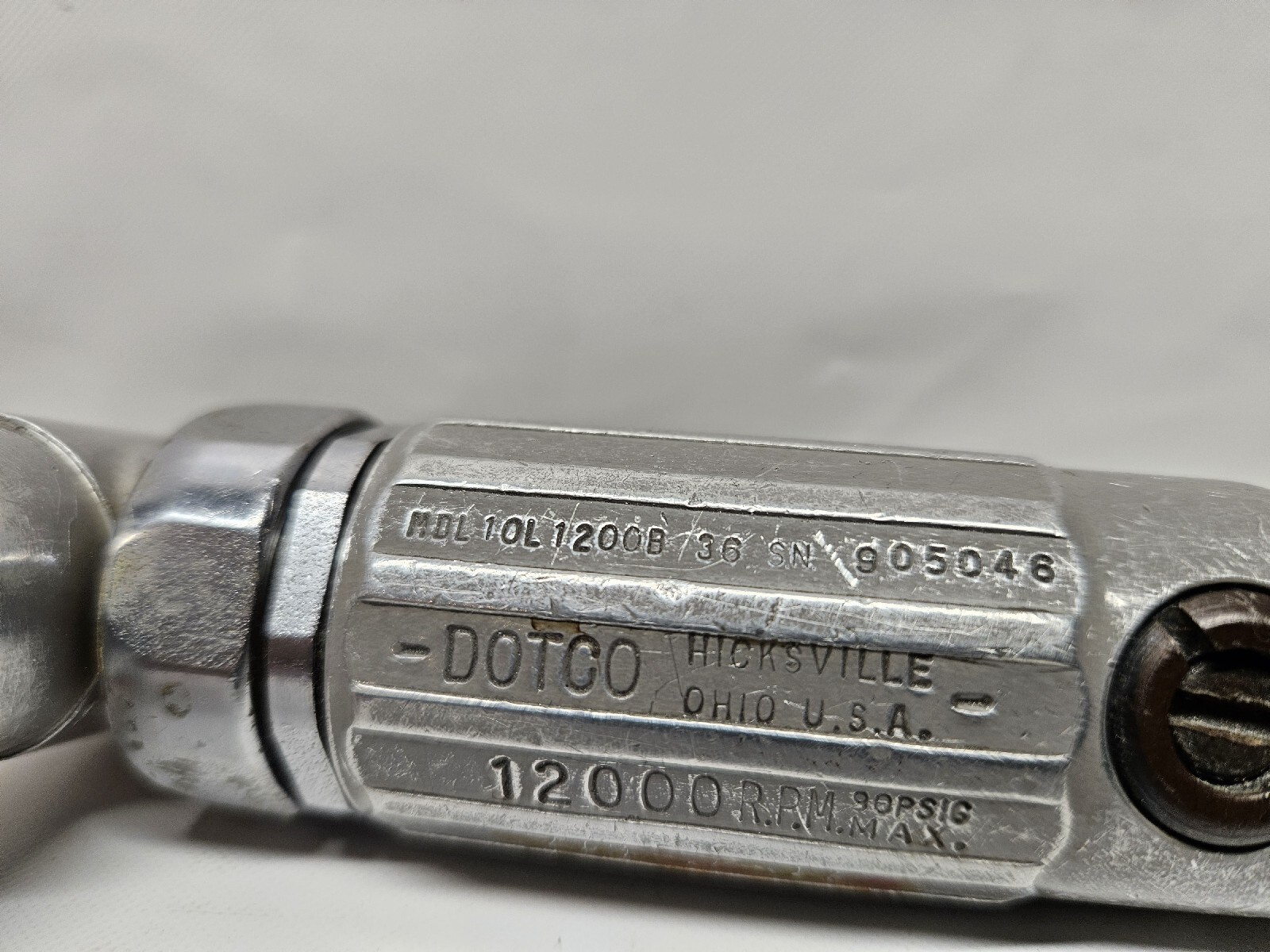 Dotco Die Grinders Lot Of 2 Dotco. 12,000 and 25,000 RPM, Collets 1/4.