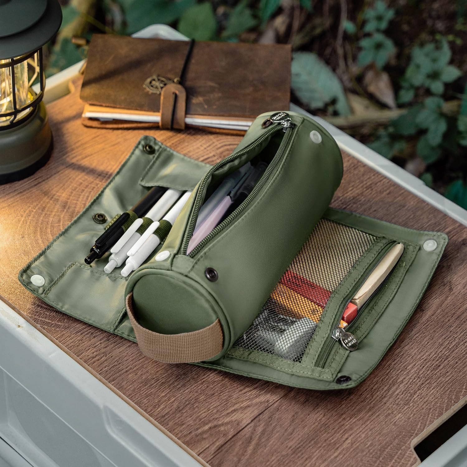 Large Capacity Pencil Case Roll Up Design Multifunctional Pencil Holder Pouch…