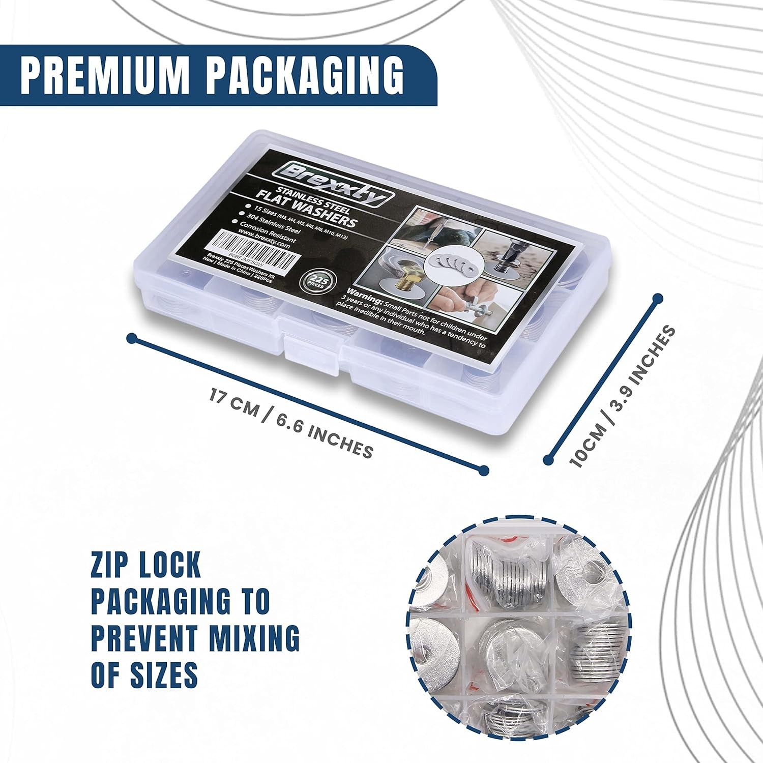 High Compatibility Flat Washers Set – 304 Stainless Steel