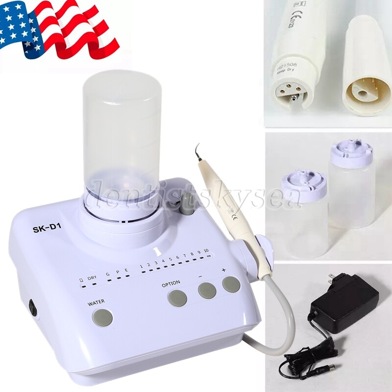 Dental Ultrasonic Scaler Machine 2 Bottles Handpiece Tips Fit DTE Satelec SK-D1