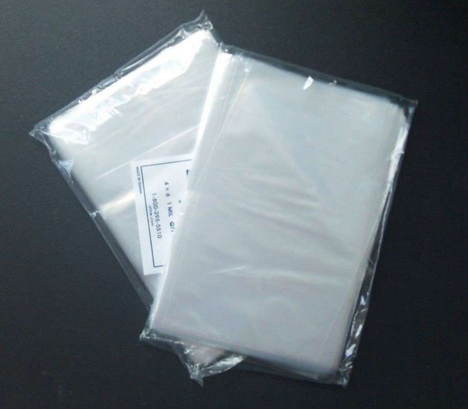 12×24″ Clear Poly Bags Lay-Flat Open Top End 2-Mil Case LDPE Plastic Packaging
