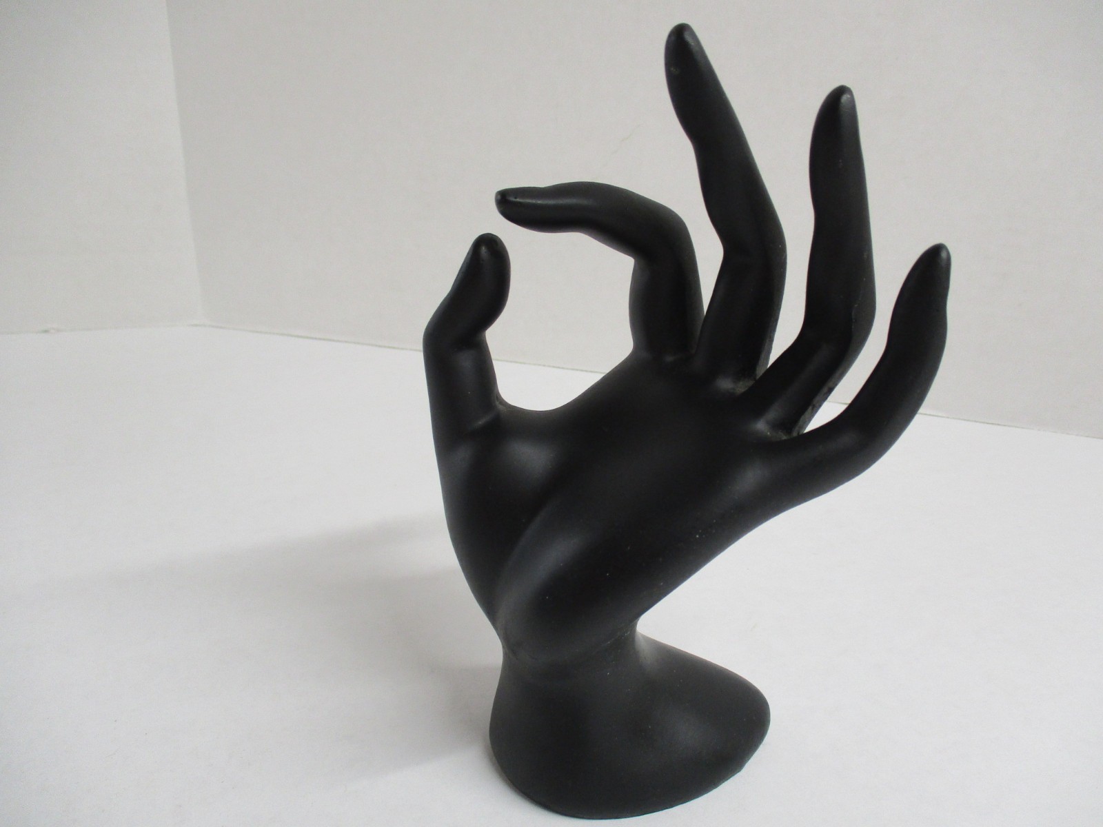 Hand Mannequin Black Display Unisex Solid Strong Still Finger Palm Ok Gesture