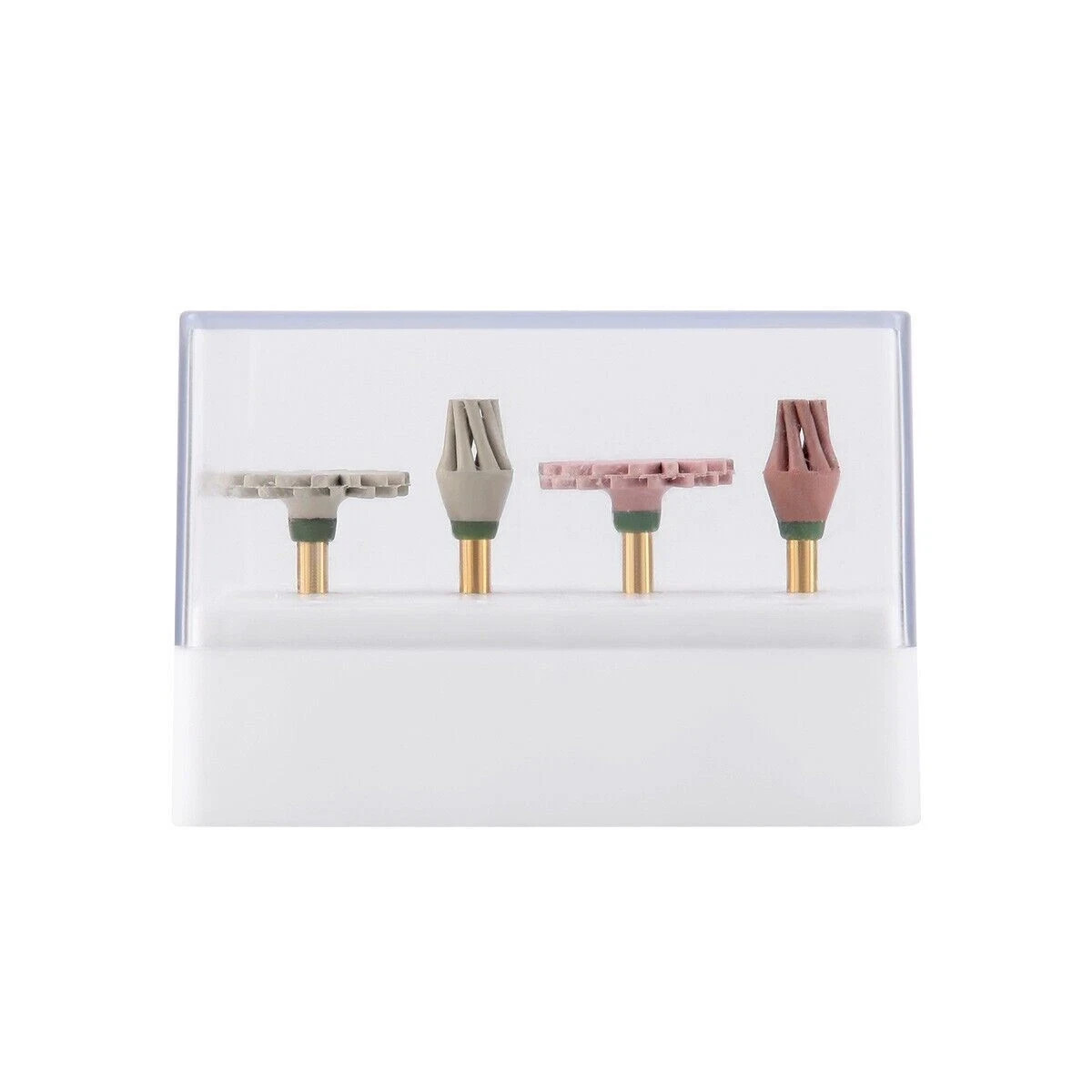 4 Pcs/Box Dental Diamond 135°C Autoclavable Composite Polishing Brush Wheels Kit