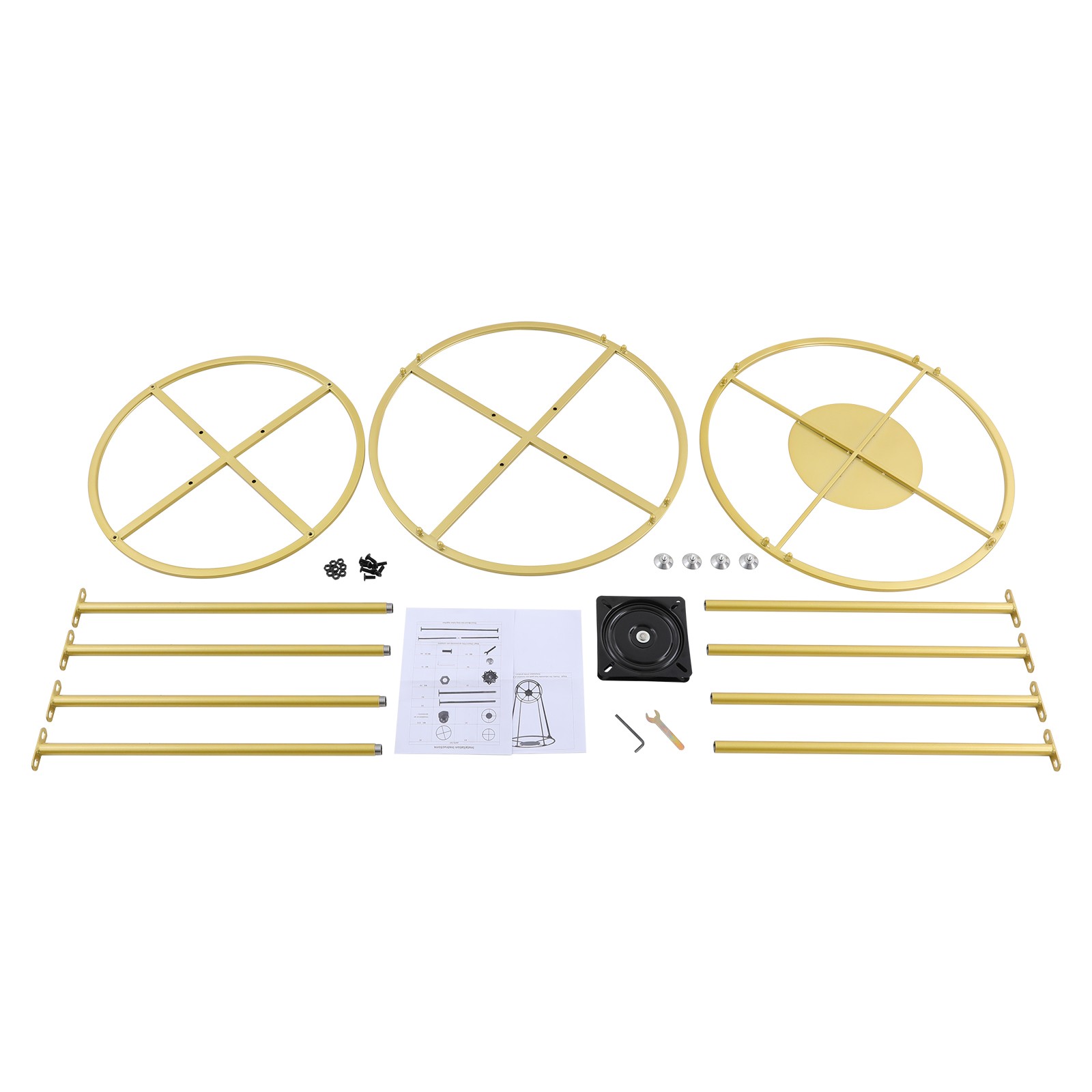 Free Standing Garment Rack 360° Rotating Clothes Display Stand for Store & Home