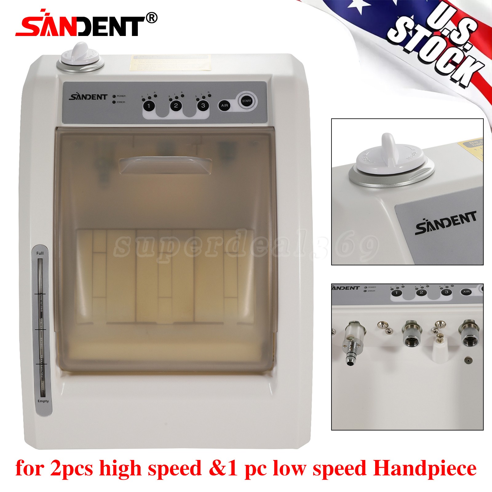 Dental Handpiece Cleaning & Lubricating Machine High Low Speed Lubricating Oil