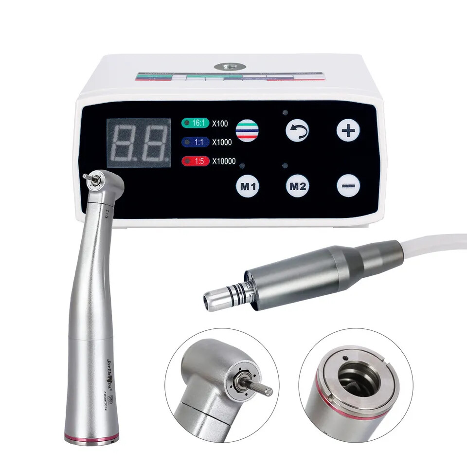AZDENT Dental Brushless Electric Micro Motor/LED 1:5 /1:1 / 1:4.2 20:1 Handpiece