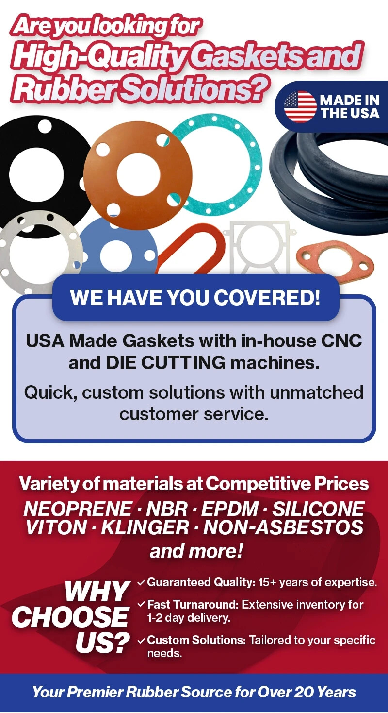 Neoprene Rubber Sheet 60A – 1/16 x 9 x 12 in Gasket Material Made in USA