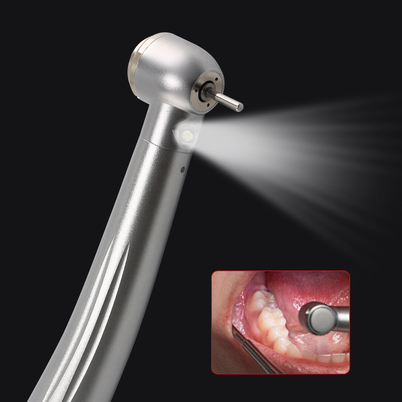 E-generator Dental LED Fiber Optic High Speed Handpiece Internal Triple Spray