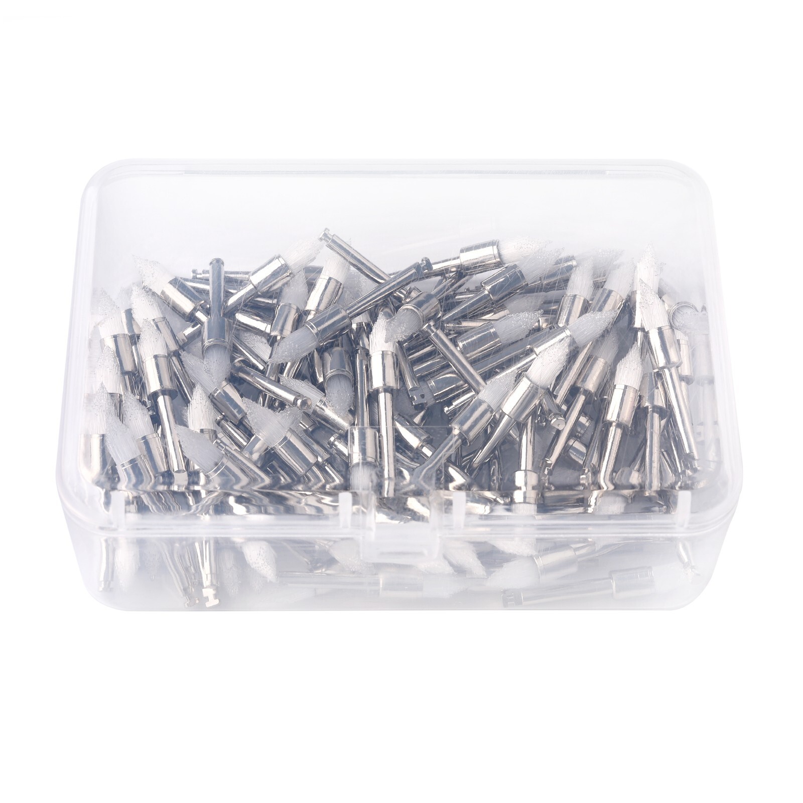 400 Disposable Dental Prophy Polishing Brush Latch Tapered Type White