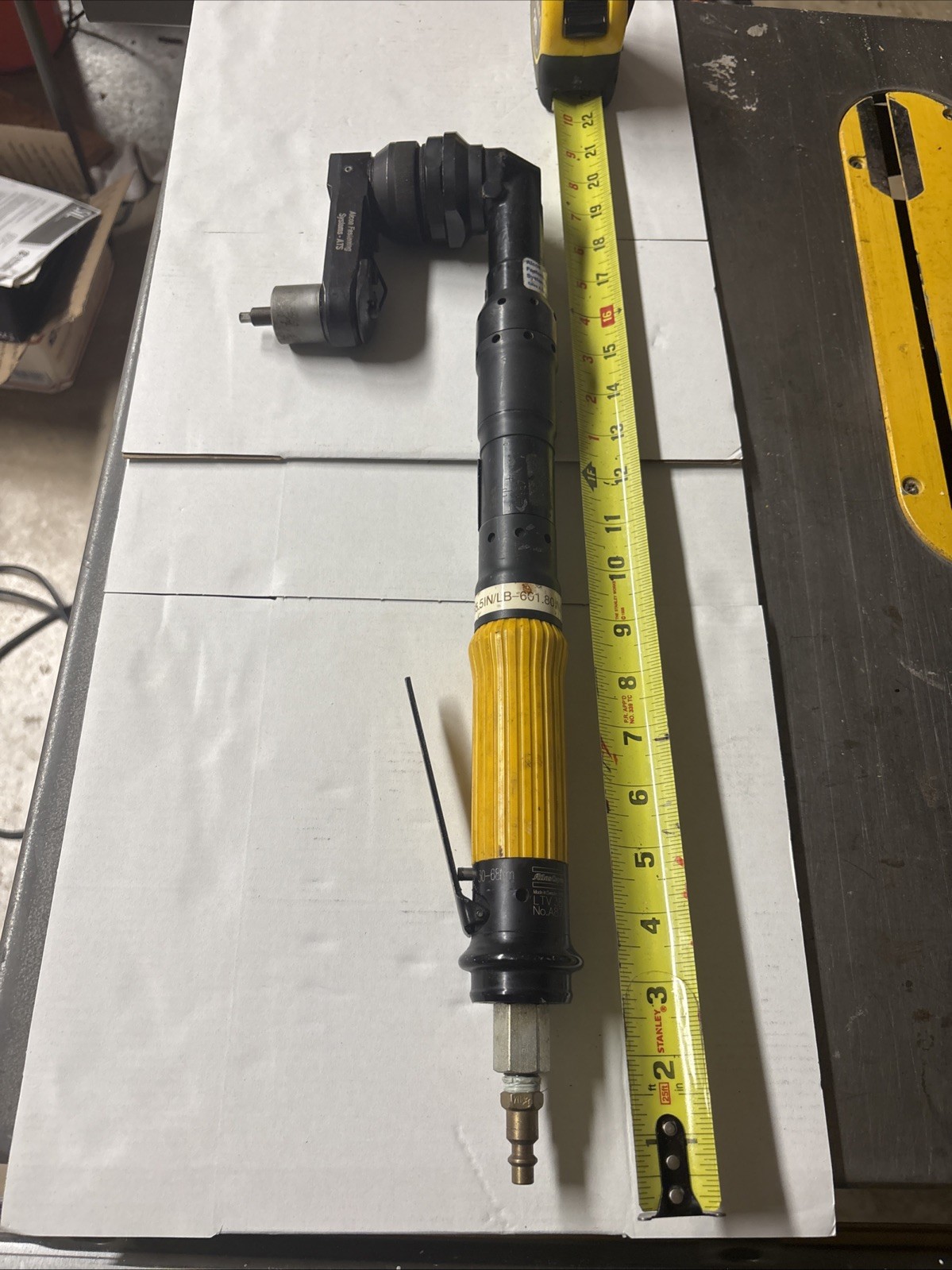 Atlas Copco Tools aerospace Alcoa Fastening Systems LTV 38N68-13 Angle Nutrunner