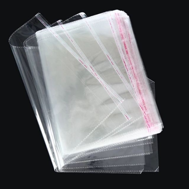 12″x15″ Clear Resealable T-Shirt / Apparel Cello Lip Tape OPP Poly Plastic Bags