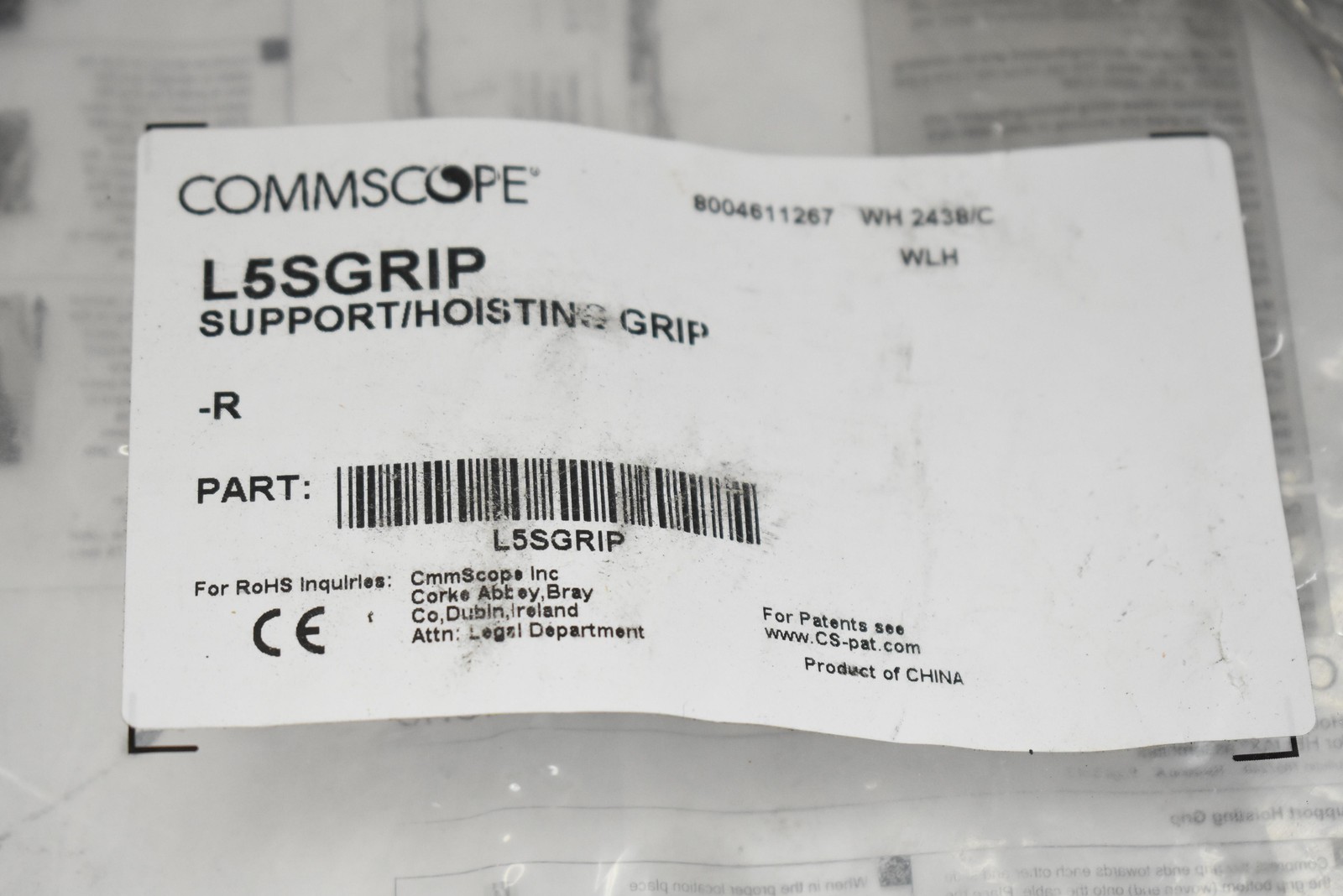 CommScope L5SGRIP Support Hoisting Grip Cable Puller Steel Mesh New in Bag