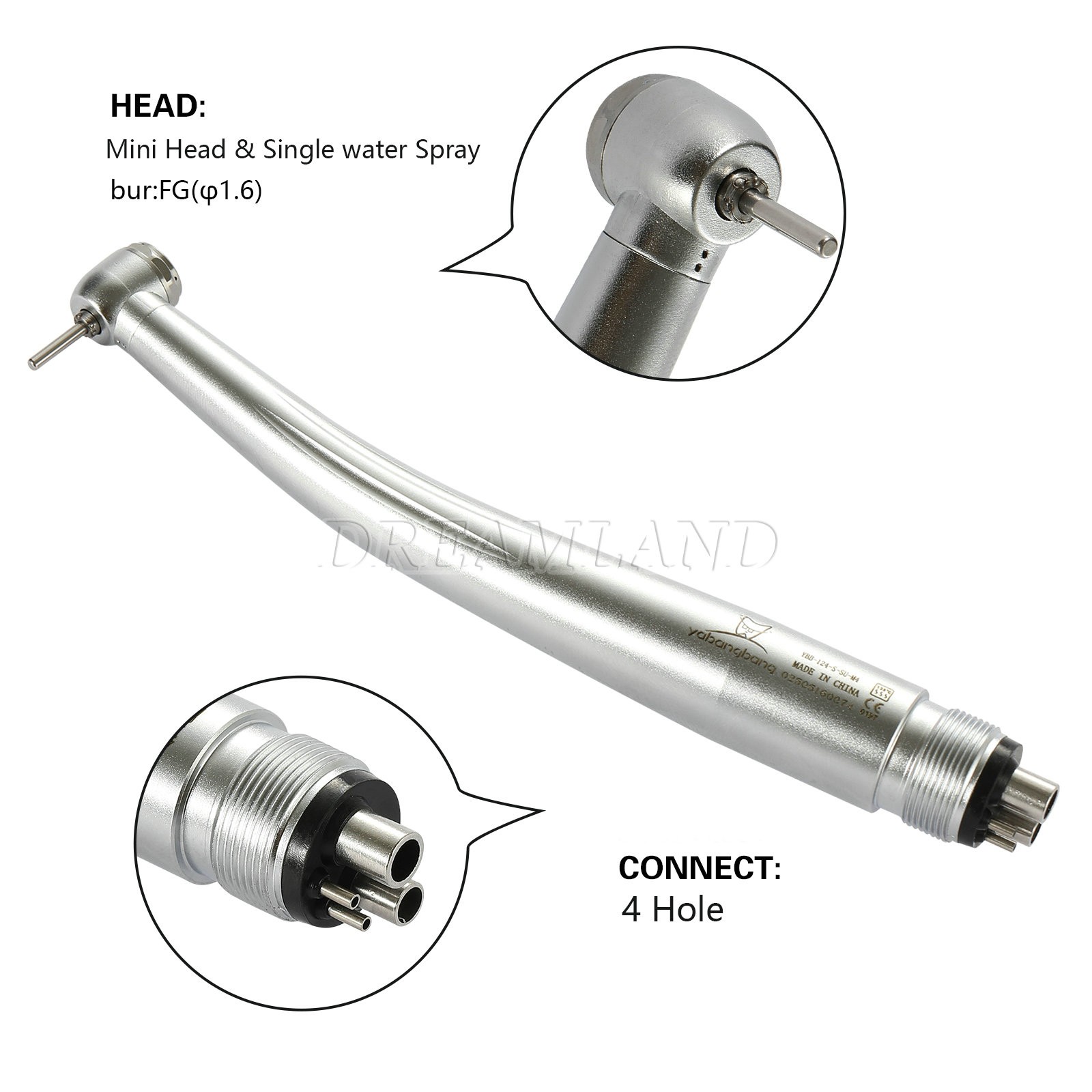 Mini Small Head Dental High Speed Handpiece Push Pediatric Kid NSK STYLE 4HOLES
