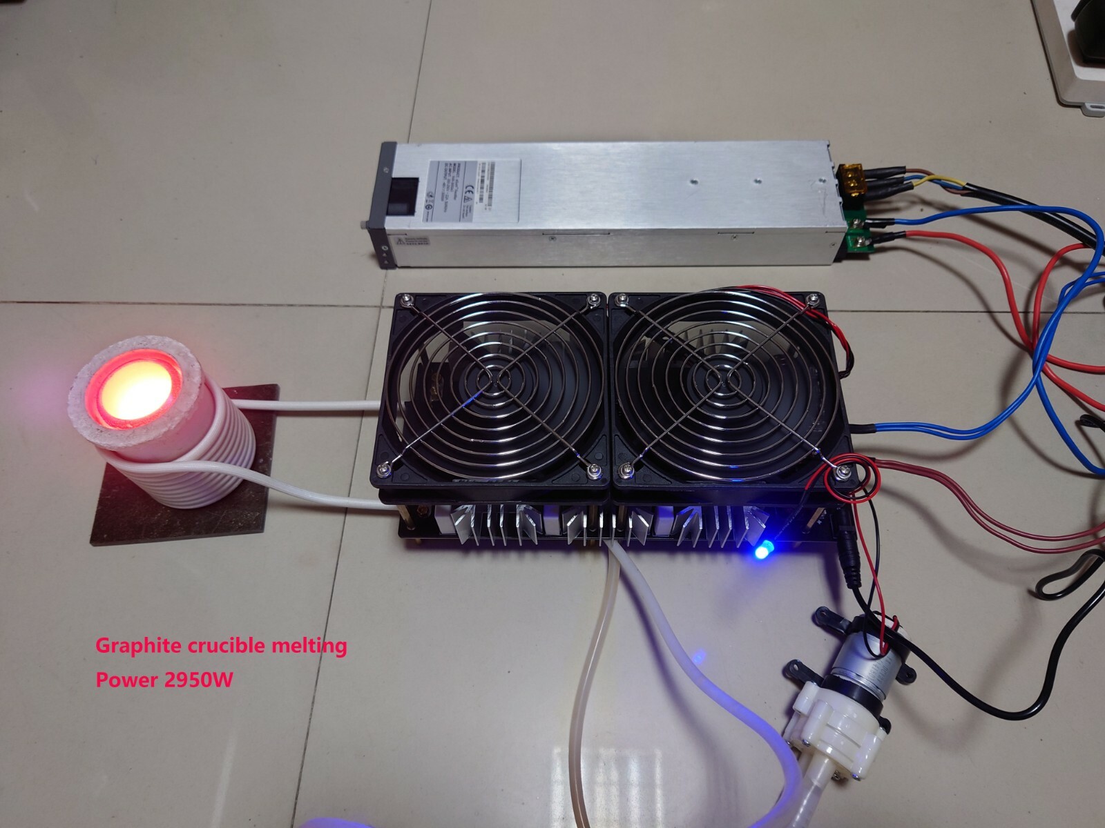 Induction Heater Module ZVS Heating Board Kit with DC 3000W Power Supply Adapter