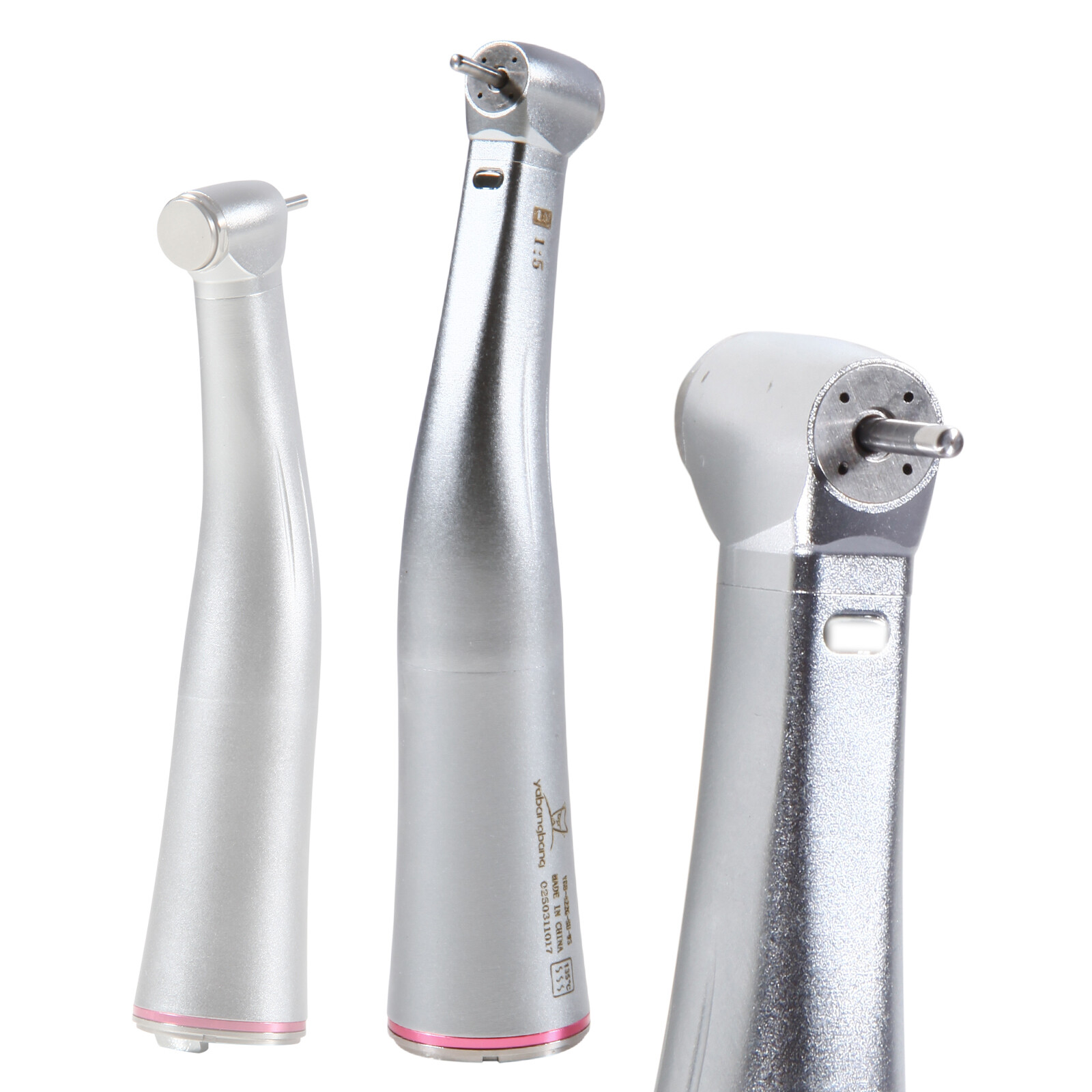 Dental LED 1:5 increasing fiber optic Handpiece Contra Angle slow speed
