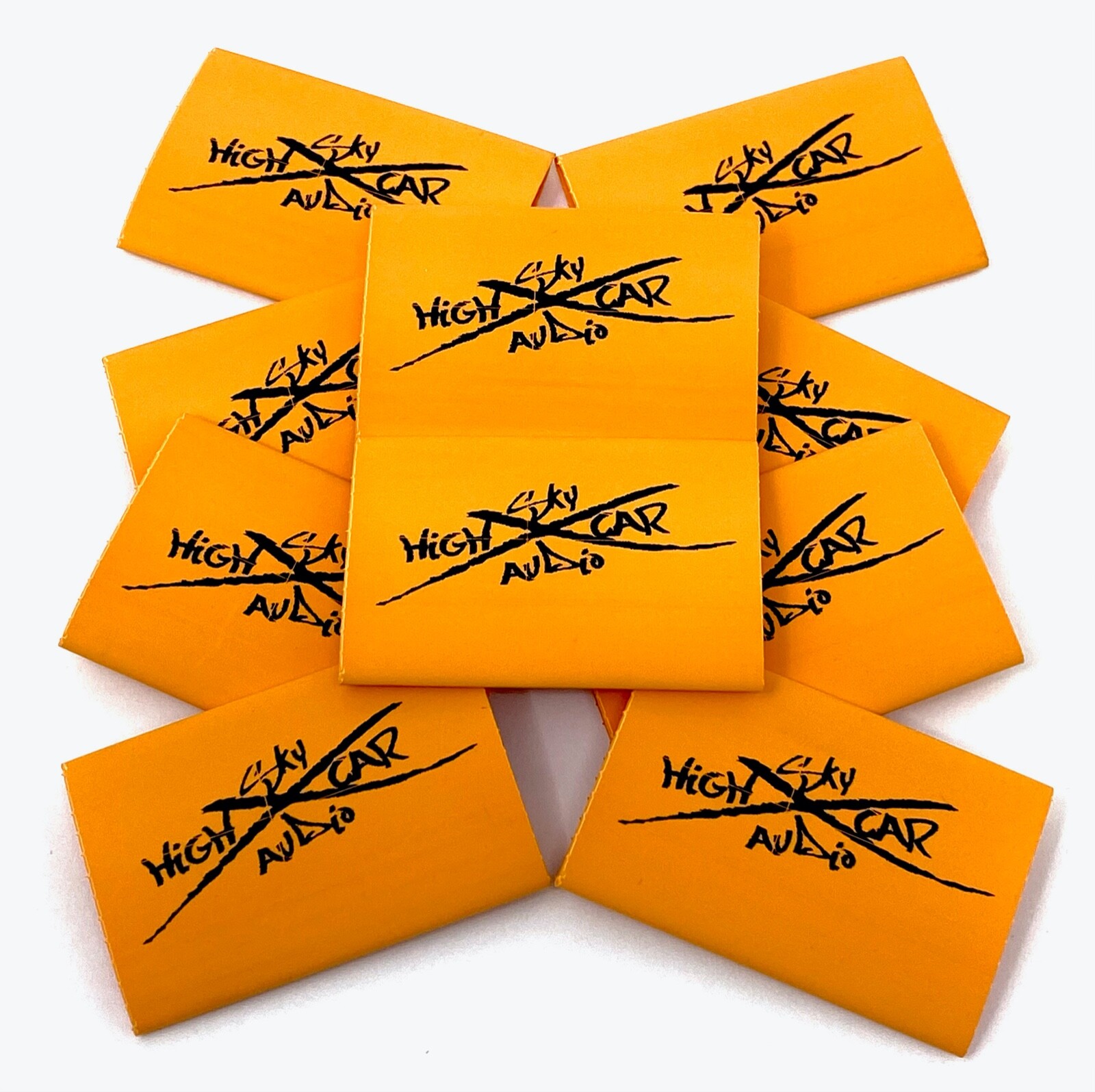 (10) 2/0 or 1/0 Gauge ORANGE 1.5″ x 2″ Heat Shrink Tube 4 Ring Terminals Tubing