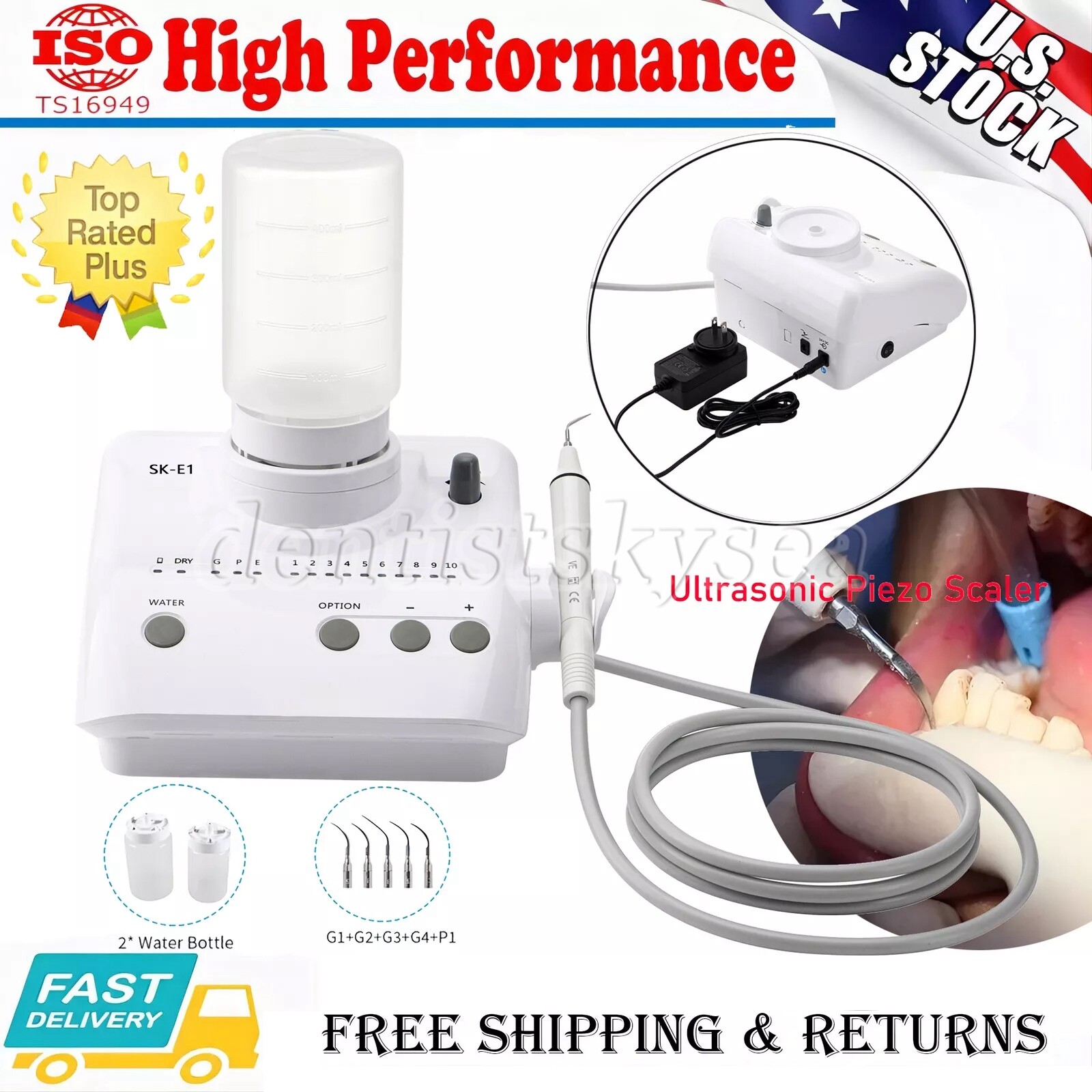 Ultrasonic Piezo Scaler Handpiece Bottles Fit EMS Cavitron Woodpecker Dental