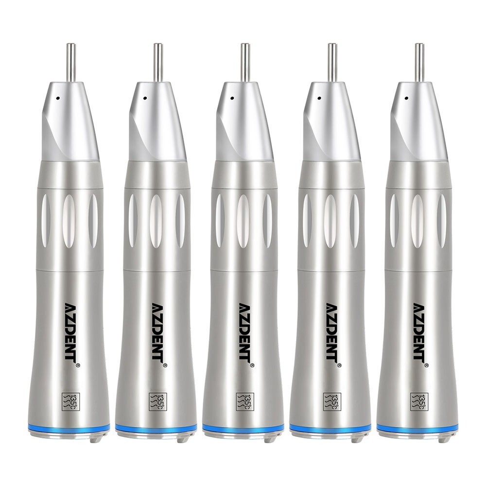 AZDENT Dental 1: 1 Fiber Optic LED Straight Nose Low Speed Handpiece Inner Water