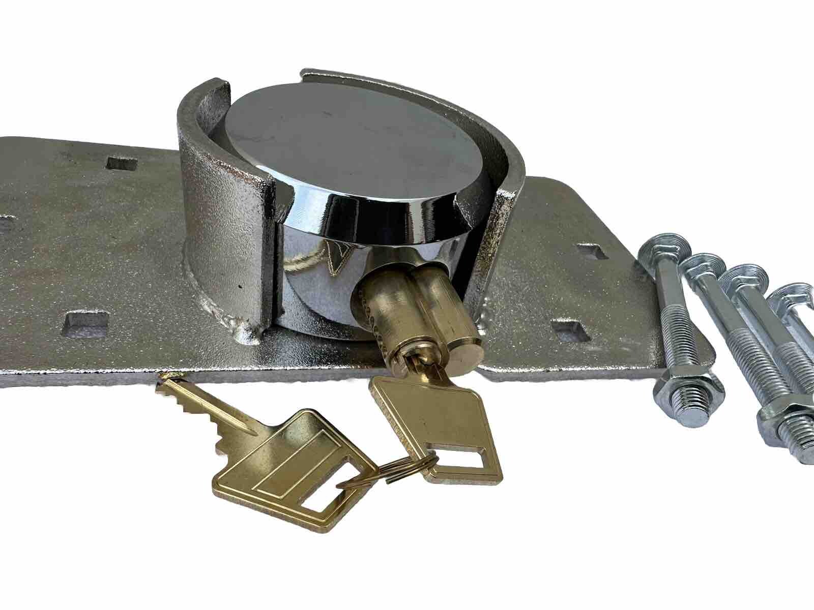 Puck Lock Solid Steel Hidden Shackle Lock & Hasp Solid For Anti-theft Safeguard