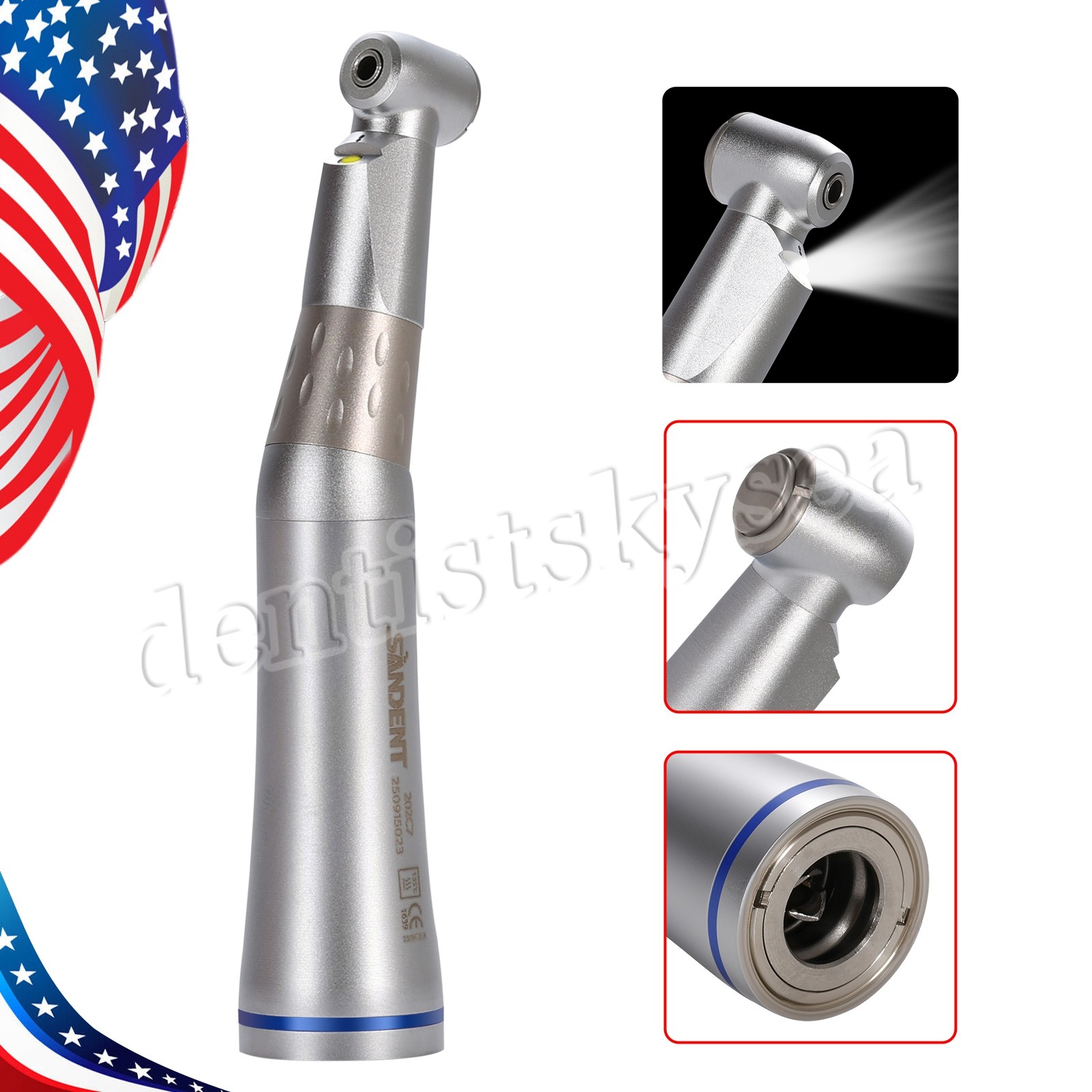 4 Hole Dental Hygienist Sonic Piezo Air Scaler Handpiece With 3Tips