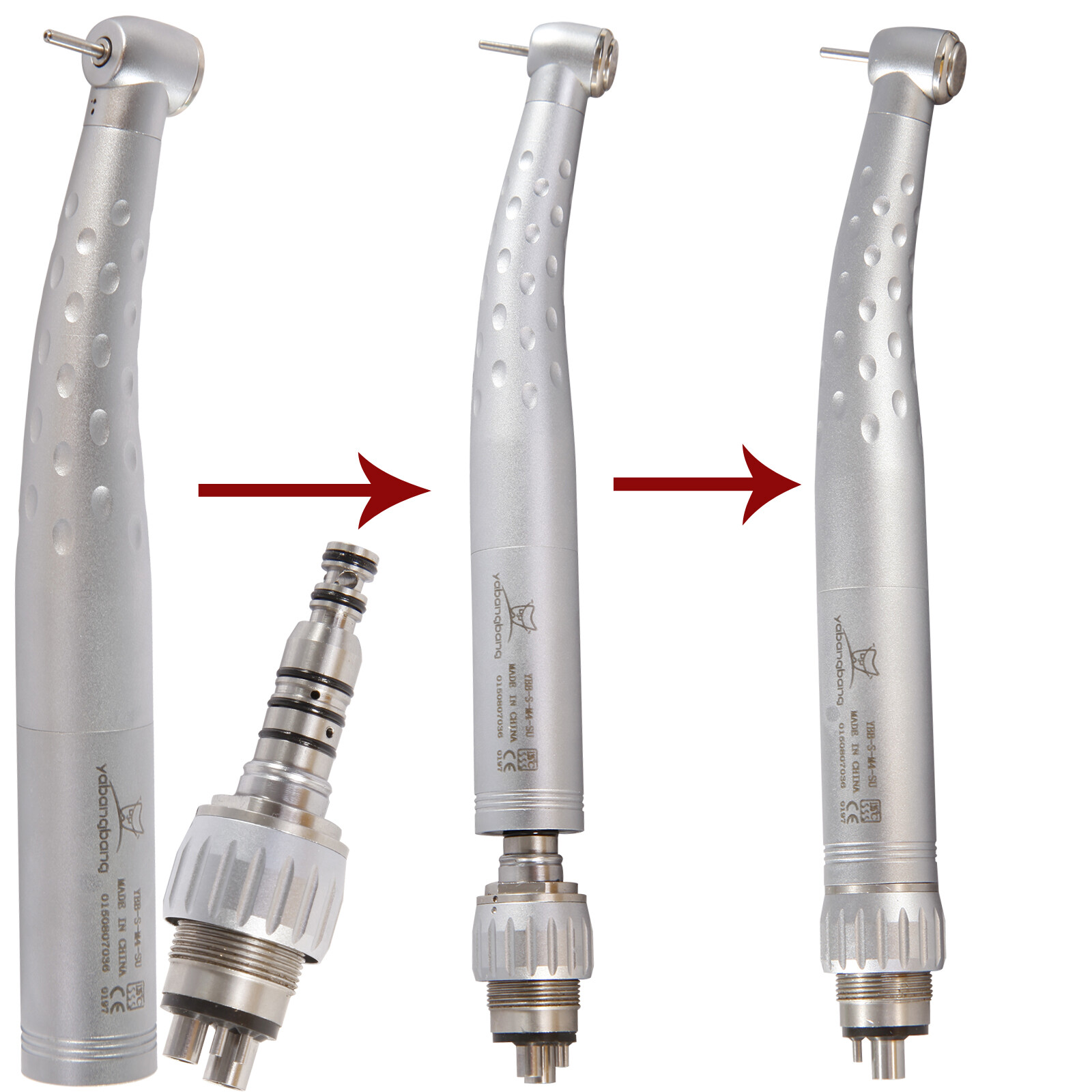 1-5* KaV Style Dental High Speed Handpiece GB4 /4Hole Quick Coupler Swivel