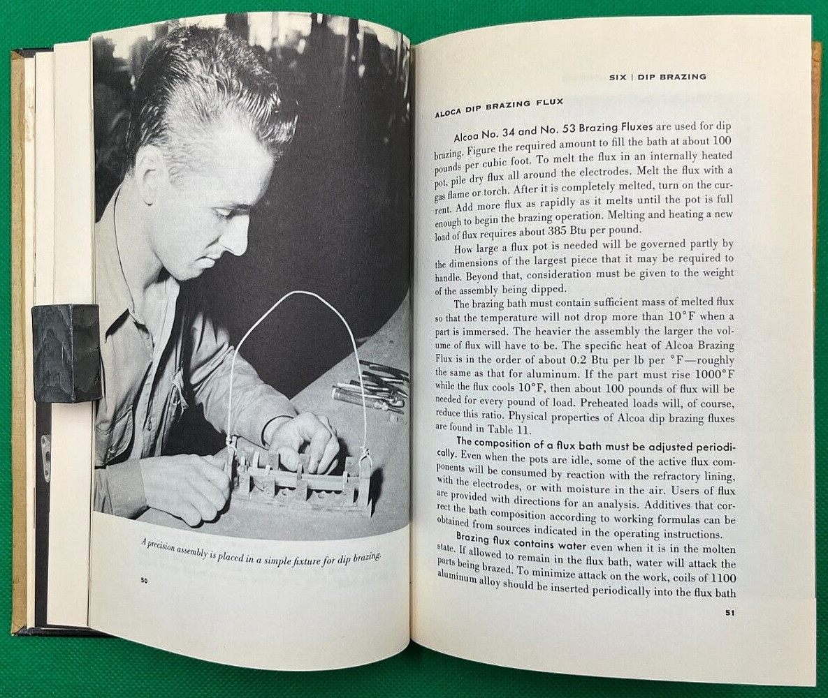 VINTAGE “BRAZING ALCOA ALUMINUM” BOOK BY ALCOA ALUMINUM EARLY 1955 EDITION