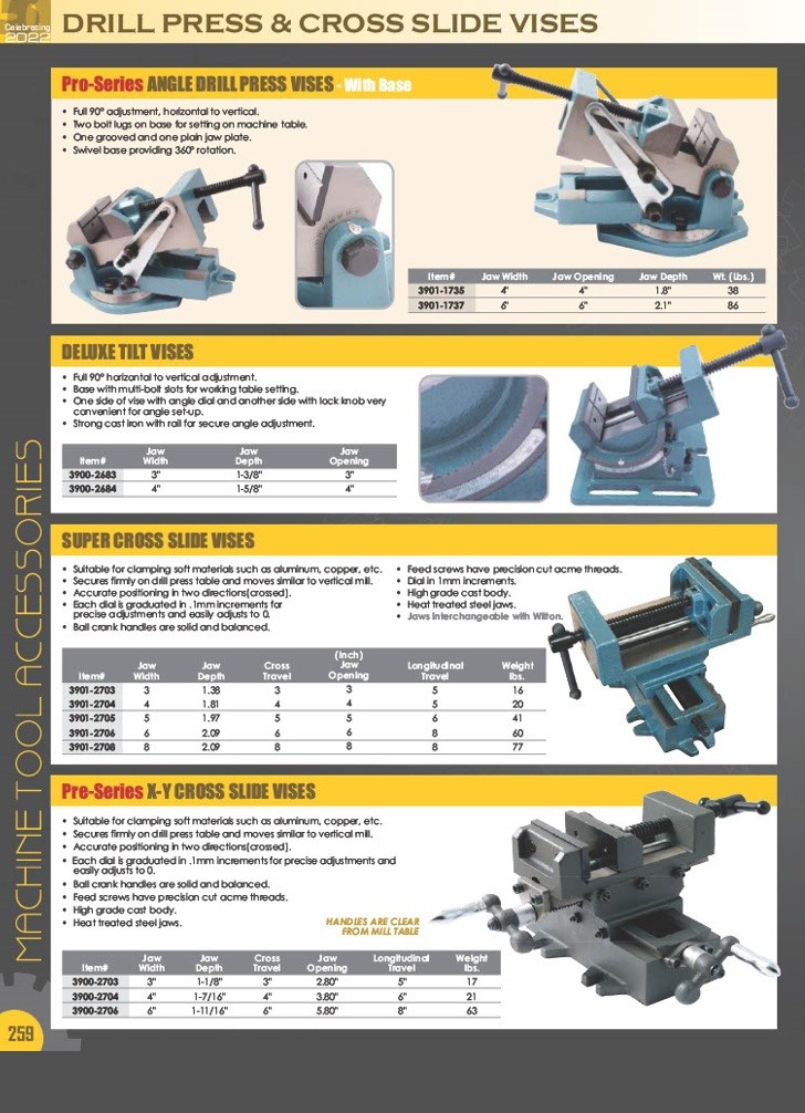 6″ DRILL PRESS VISE (3900-0176)