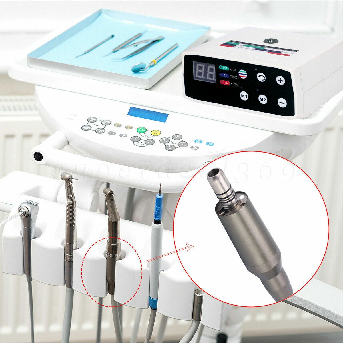 Dental Brushless LED Electric Micro Motor /1:5 1:1 Handpiece LED Fiber Optic NSK