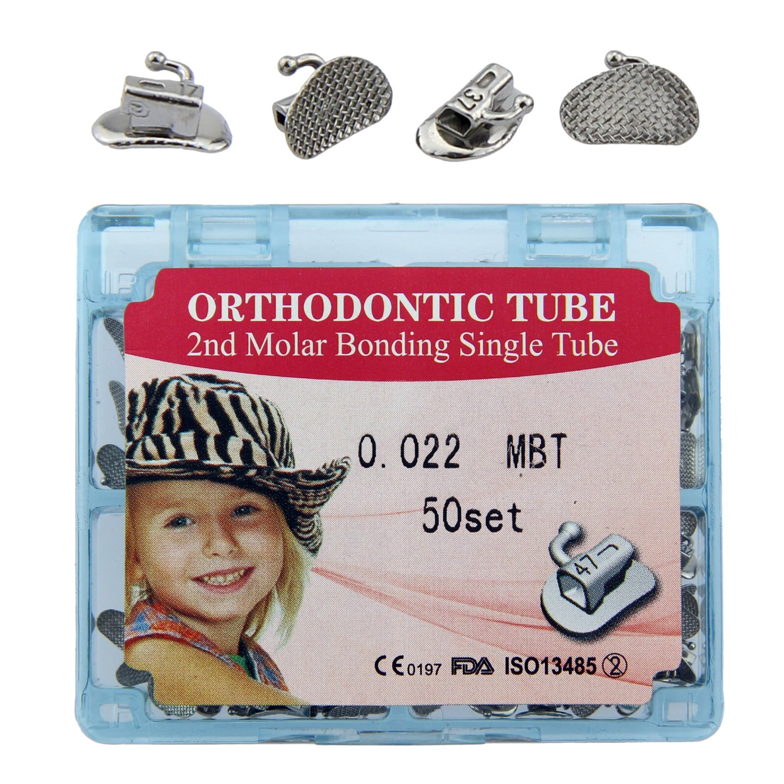 tubos de ortodoncia Dental Orthodontic Molar Tubes Buccal Tube Roth MBT 022 1st