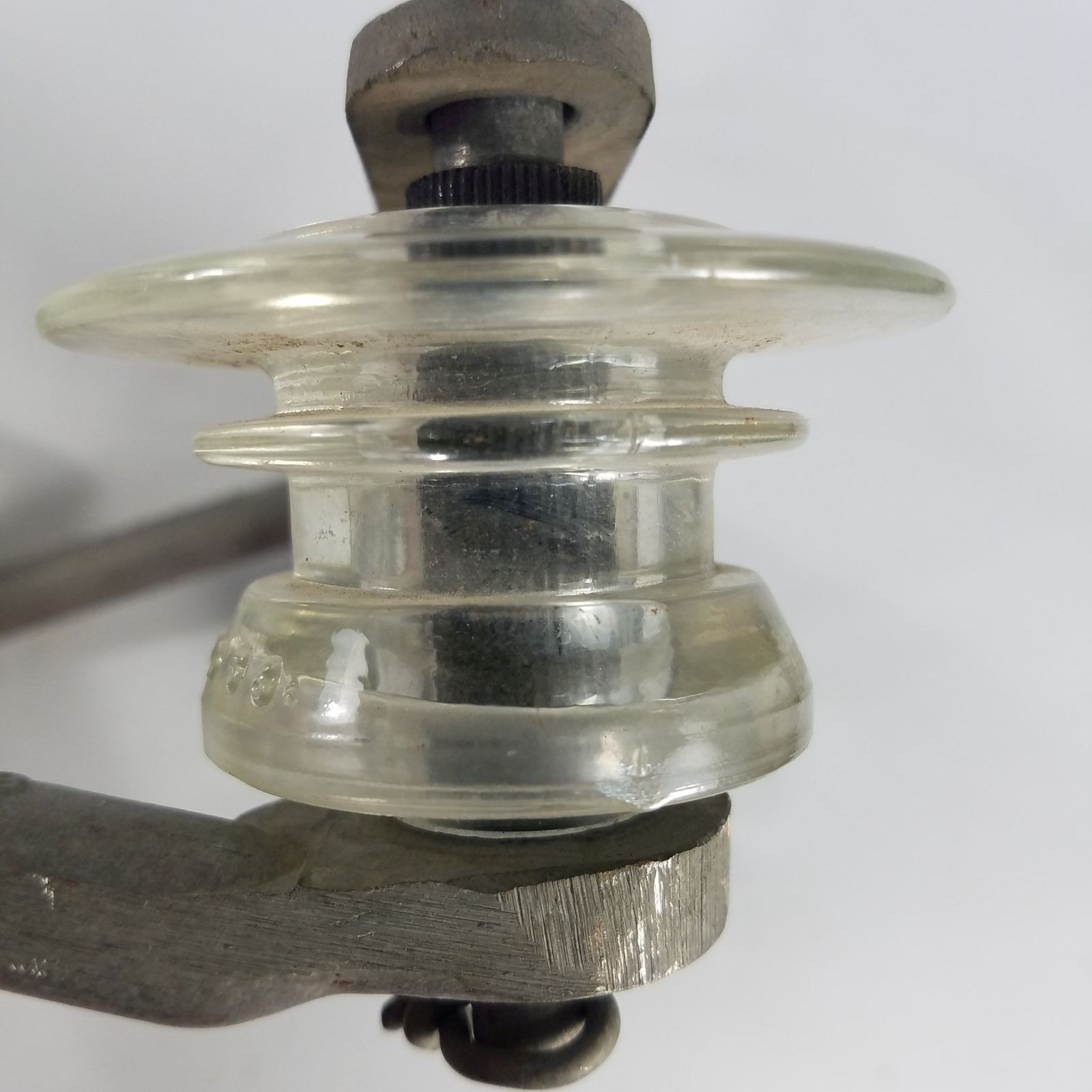 Case Span Bracket RH ALCOA P207/FC SE1 4 Glass Insulators Telegraph Phone 1950s