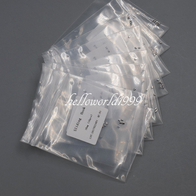 100 Pcs 10 Packs Dental Orthodontic Crimpable Hook Split Sliding Stops General