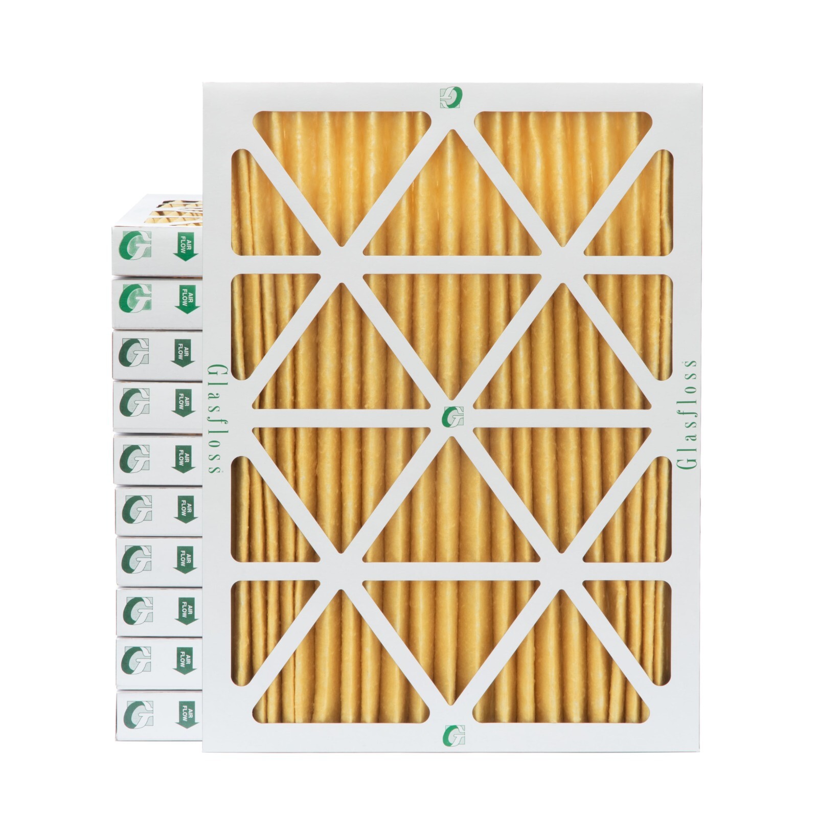 Glasfloss 16x20x2 MERV 11 AC Furnace Air Filters. 12 PACK. Made in USA