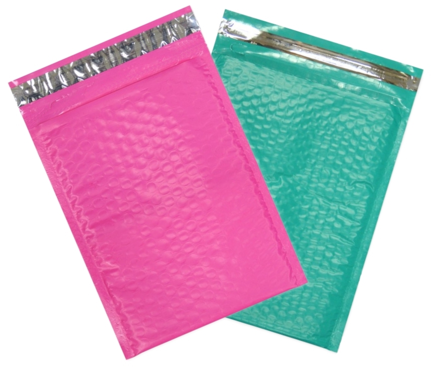 8.5×12 Colored Poly Bubble Mailers Pink,Teal, 8×12 Shipping Mailing Envelopes #2