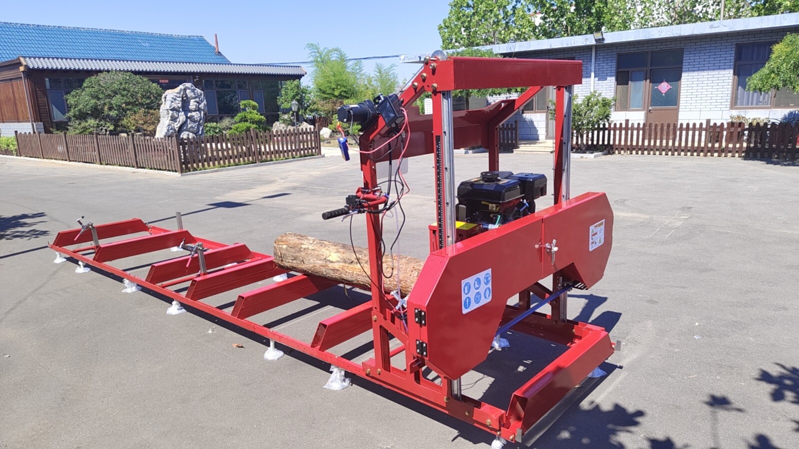 32″ Portable Sawmill 15HP 420cc RATO Gas Engines with E-Start Band Saw in US