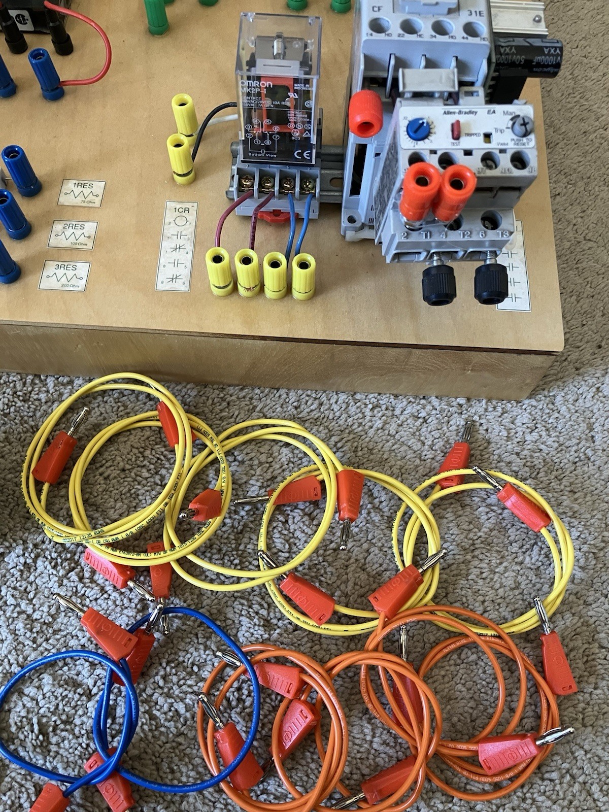 Electrical Training Board for Industrial Controls Education