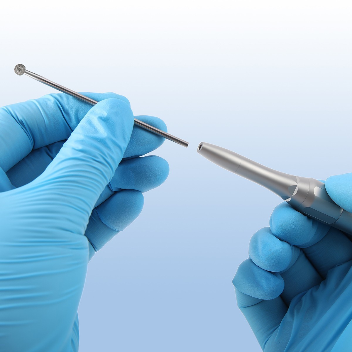 Dental Surgical Diamond Burs HP 70mm φ2.35mm for Low Speed Osteotomy Handpiece
