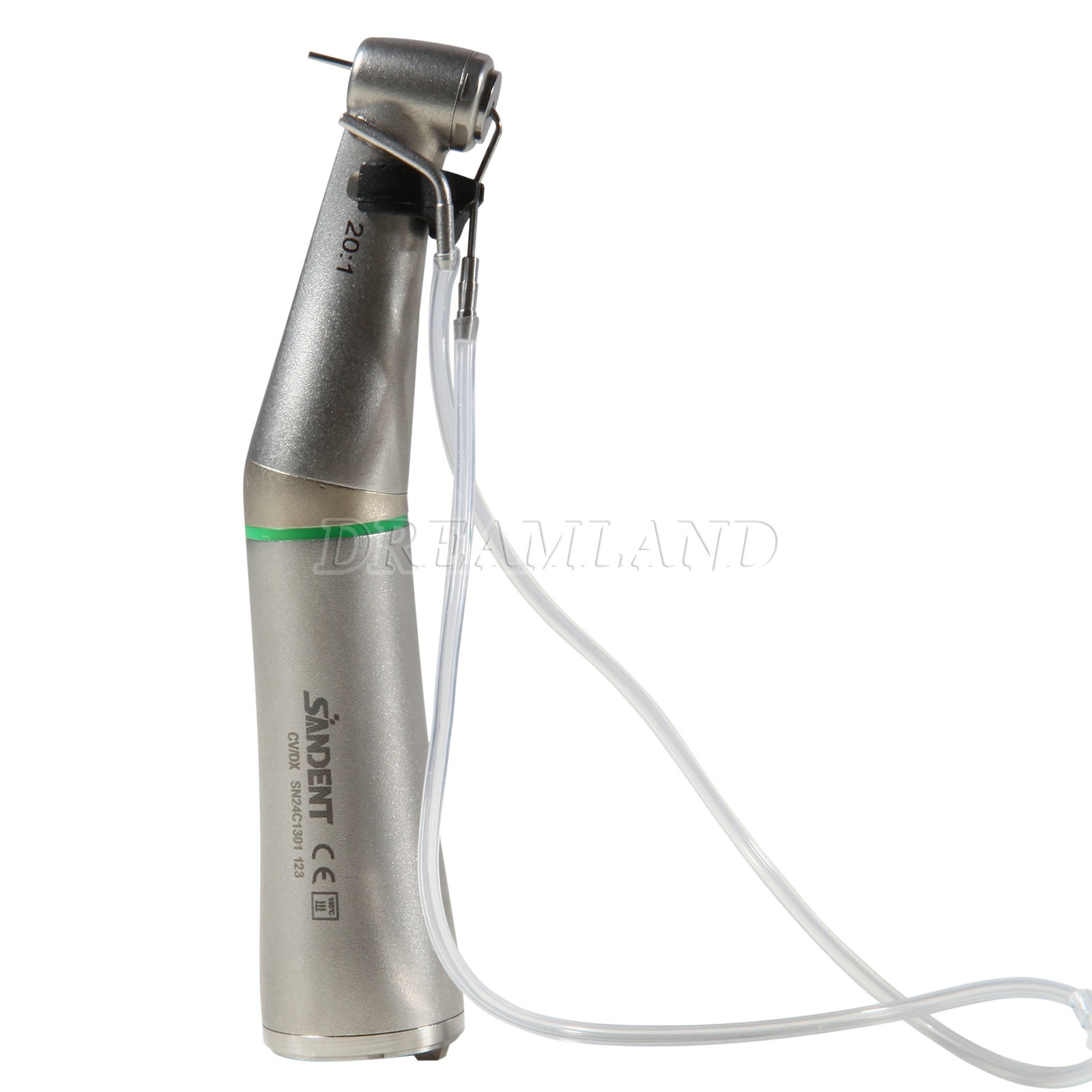 Dental 20:1 LED Handpiece Fiber Optic Implant Reduction Contra Angle Push Or