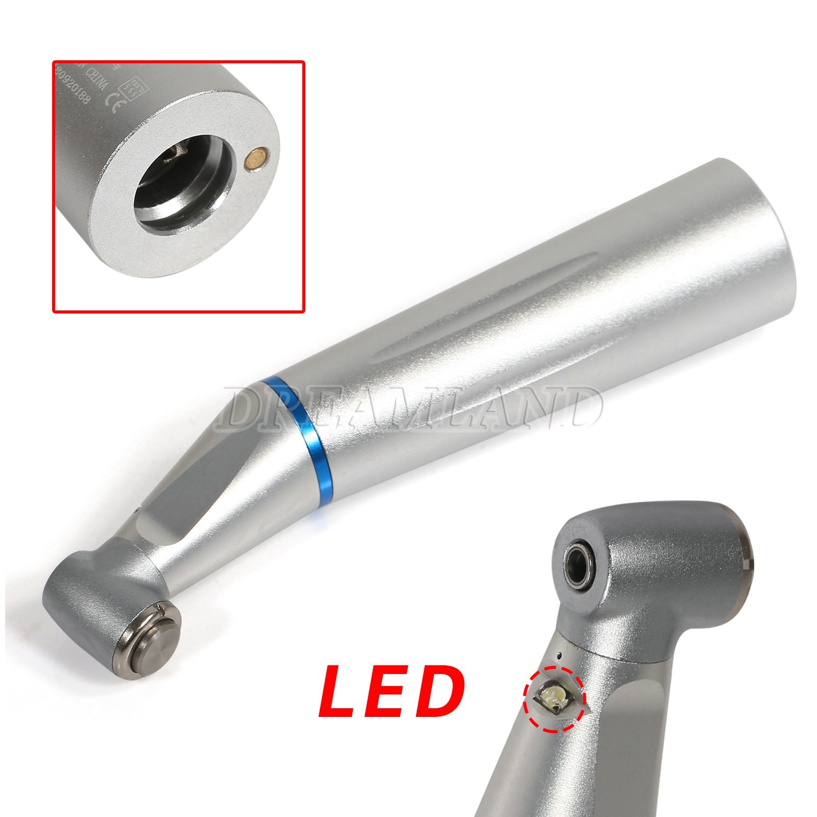 Dental optic fiber led light Contra Angle Handpiece Inner Water Low Speed YH