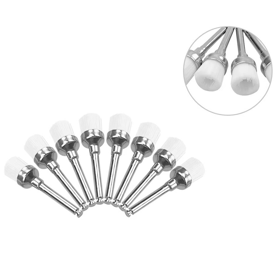 Dental Prophy Polishing Brush Nylon Latch Flat Prophylaxis Polisher Brushes