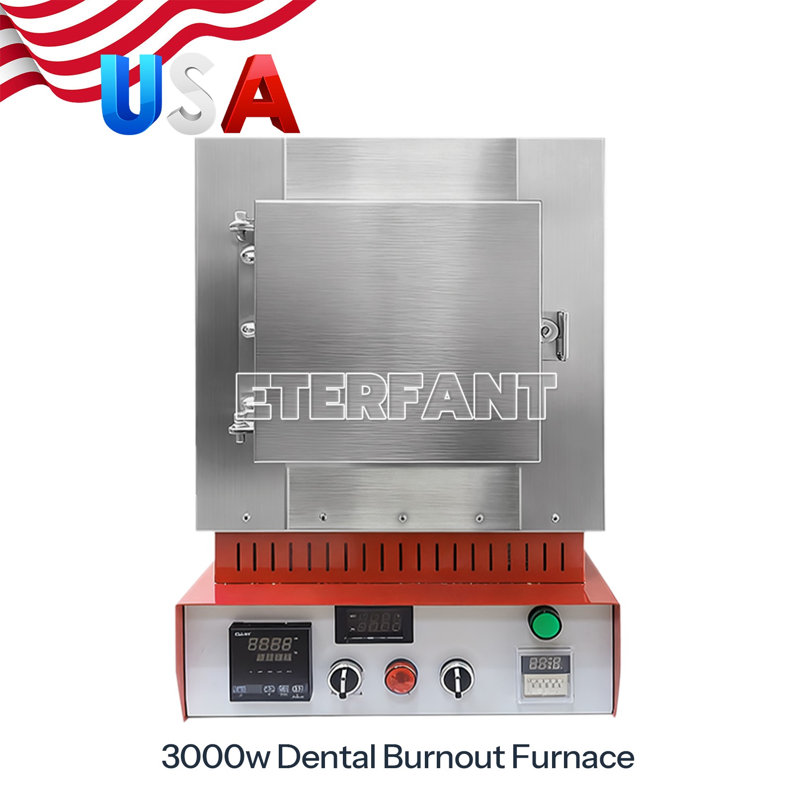 2000W/3000W Dental Lab 1100℃ Burnout Furnace High Temperature Fiber Ceramic Oven
