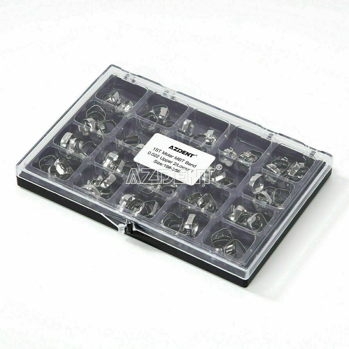 80PCS Bandas dentales ortodoncia para el primer molar con tubos bucales MBT 022