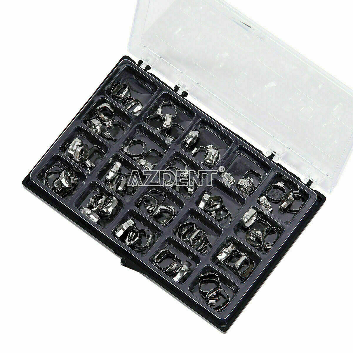 80PCS Bandas dentales ortodoncia para el primer molar con tubos bucales MBT 022