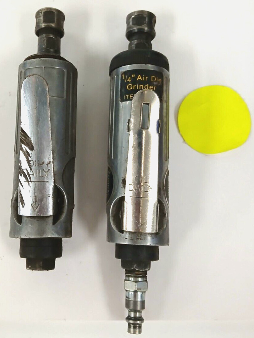 LOT OF 2 CENTRAL PNEUMATIC 1/4 AIR DIE GRINDER MAX ROTATING SPEED 22,000 RPM