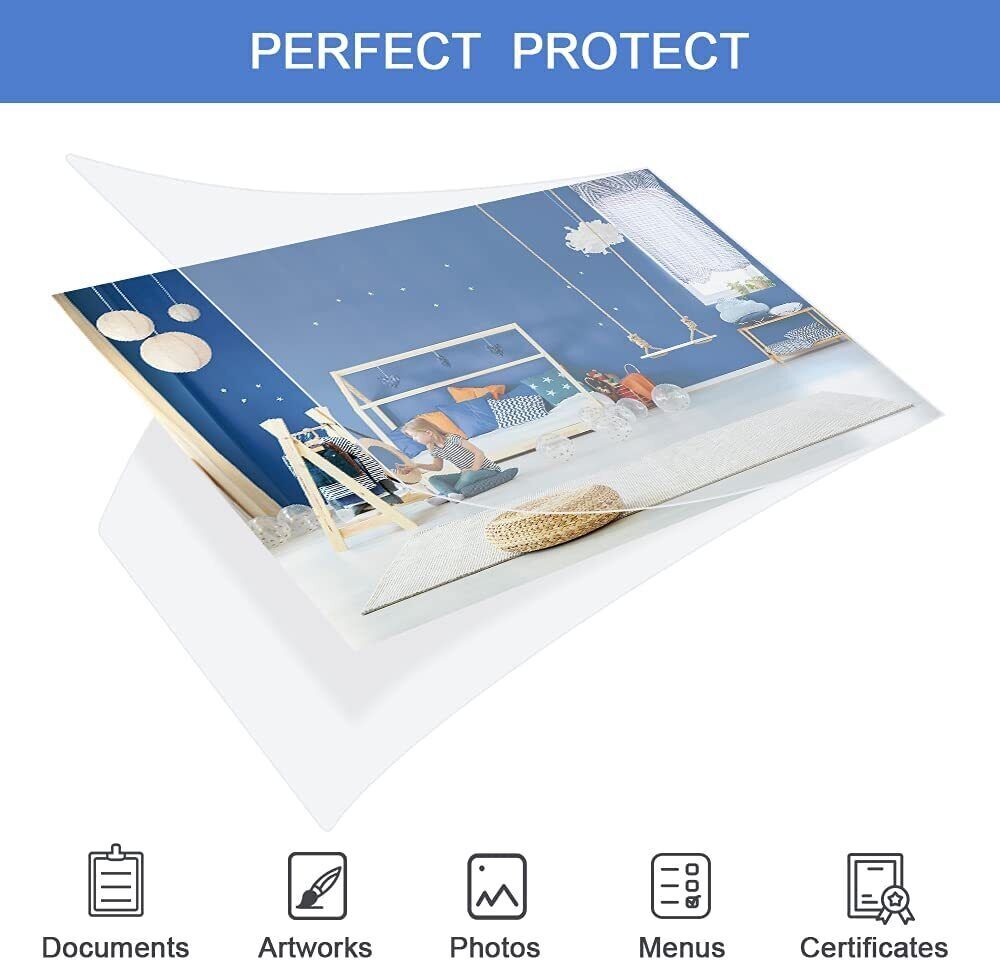 5Mil/3Mil Clear Thermal Laminating Pouches Letter 9″x11.5″ Size Laminator Sheets