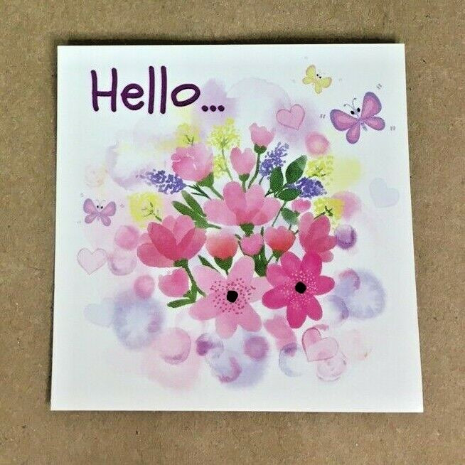 60x Thank You Floral Stickers, Butterfly Pink Flowers Envelope Seals